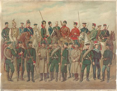 Униформа русской армии в период русско-турецкой войны 1877-1878 годов. 