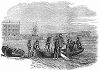 Отрёкшийся от престола во время Революции 1848 года во Франции король Луи--Филипп I высаживается в английском портовом городе Нью--Хэвен, расположенном в графстве Суссекс (The Illustrated London News №307 от 11/03/1848 г.)
