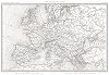 Карта Европы времен наполеоновских войн. Из атласа к работе Луи Адольфа Тьера "История консулата и империи", карта 27. Париж, 1866
