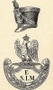 1812 г. Кивер и нагрудный знак французской военной академии Сен-Сир. Коллекция Роберта фон Арнольди. Германия, 1911-29
