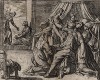 Юнона наблюдает за родами Алкмены. Гравировал Антонио Темпеста для своей знаменитой серии "Метаморфозы" Овидия, л.86. Амстердам, 1606