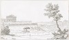 Общий вид на виллу Дураццо близ Генуи. Les plus beaux édifices de la ville de Gênes et de ses environs, л.43. Париж, 1845