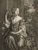 Портрет Луизы Рене де Керуаль (1649-1734), герцогини Портсмутской  и фаворитки Карла II. Меццо-тинто Пауля ван Сомера по оригиналу Питера Лели, ок. 1680 года. Пробный отпечаток до всех надписей. 