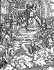 Откровение Иоанна Богослова. Бог-отец на троне. Ганс Бургкмайр для Martin Luther / Neues Testament. Издал Сильван Отмар, Аугсбург, 1523. Репринт 1930 г.