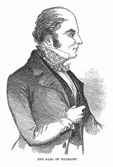 Сэр Уильям Говард, четвёртый граф Уиклоу (1791 -- 1869 гг.) -- ирландский пэр, кавалер Ордена Святого Патрика, лорд-наместник в графстве Уиклоу, расположенном на востоке Ирландии (The Illustrated London News №107 от 18/05/1844 г.)