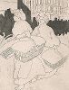 Прачки, разносящие заказы. Гравюра Теофила-Александра Стейнлена, 1898 год. 