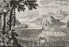 Израильтяне выходят к Иордану (из Biblisches Engel- und Kunstwerk -- шедевра германского барокко. Гравировал неподражаемый Иоганн Ульрих Краусс в Аугсбурге в 1700 году)