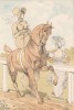 Случайная встреча на конной прогулке (из "Иллюстрированной истории верховой езды", изданной в Париже в 1891 году)