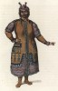 Традиционный костюм якутской женщины (лист 41 иллюстраций к известной работе Эдварда Хардинга "Костюм Российской империи", изданной в Лондоне в 1803 году)