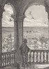 Вид на Чарльстон и бухту с галереи собора Святого Михаила, штат Южная Каролина. Лист из издания "Picturesque America", т.I, Нью-Йорк, 1872.
