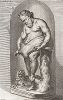 Силен с бурдюком. Лист из Sculpturae veteris admiranda ... Иоахима фон Зандрарта, Нюрнберг, 1680 год. 