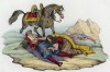 Женщина оплакивает убитого в бою (иллюстрация к L'Africa francese... - хронике французских колониальных захватов в Северной Африке, изданной во Флоренции в 1846 году)