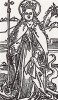 Альбрехт Дюрер. Святая Маргарита (иллюстрация к Базельскому молитвеннику 1494 года)