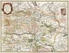 Карта графства Мансфельд в Ангальдте. Comitatus Mansfeldia. Составил Хенрикус Хондиус. Амстердам, 1630