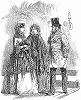 Элегантные француженки, облачённые в муслиновые платья и накидки -- парижская мода, март 1848 года (The Illustrated London News №308 от 18/03/1848 г.)