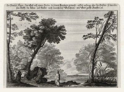 Пророк Амос (из Biblisches Engel- und Kunstwerk -- шедевра германского барокко. Гравировал неподражаемый Иоганн Ульрих Краусс в Аугсбурге в 1700 году)