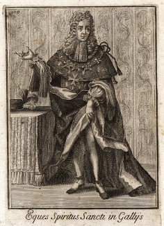 Рыцарь ордена Святого Духа, высшего ордена Французского королевства до 1791 г. Орден учреждён в 1578 г. Генрихом III для защиты католической веры, упразднён в 1830 г. Луи-Филиппом I. Девиз: "Предводительствуя и покровительствуя". 