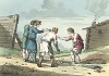 Игра в свайку. Moeurs et costumes des Russes ... par A.-G. Houbigant, л. 19, Париж, 1817
