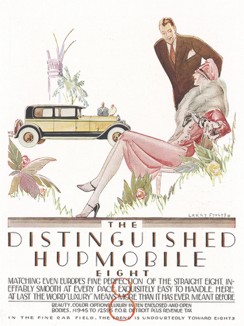 Реклама автомобиля Hupmobile Eight. 