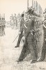Гренадеры шведской лейб-гвардии в униформе образца 1845-60 гг. на параде. Svenska arméns munderingar 1680-1905. Стокгольм, 1911
