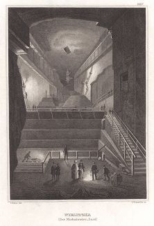 Зал соляной шахты в Величке. Meyer's Universum..., Хильдбургхаузен, 1844 год.