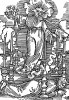 Откровение Иоанна Богослова. Семь подсвечников и Сын человеческий. Бартель Бехам для Martin Luther / Neues Testament. Издал Hans Herrgott, Нюрнберг, 1524