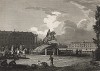 Санкт-Петербург. Сенатская площадь и Медный всадник. A New Geographical Dictionary. Лондон, 1820