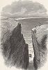 Прибрежные утёсы Чистилище вблизи Ньюпорта, штат Род-Айленд. Лист из издания "Picturesque America", т.I, Нью-Йорк, 1872.