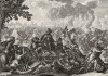 Битва под Гаваоном (из Biblisches Engel- und Kunstwerk -- шедевра германского барокко. Гравировал неподражаемый Иоганн Ульрих Краусс в Аугсбурге в 1700 году)