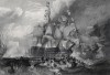 Трафальгарское сражение 21 октября 1805 г. Лист из альбома "Галерея Тёрнера", Нью-Йорк, 1875