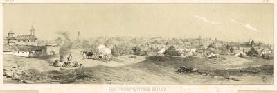 Вид Бухареста, столицы Валахии в 1853 году (Русский художественный листок. № 25 за 1853 год)