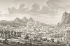 Сражение у горы Табор в Ездрилонской долине 17 февраля 1799 г. Гравюра из альбома "Военные кампании Франции времён Консульства и Империи". Campagnes des francais sous le Consulat et L'Empire. Париж, 1834