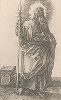 Апостол Фома. Гравюра Альбрехта Дюрера, выполненная в 1514 году (Репринт 1928 года. Лейпциг)