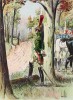 В резерве (старший офицер гвардейских драгун в парадной форме) (иллюстрация к работе "Императоская Гвардия в 1804--1815 гг." Париж. 1901 год. (экземпляр № 303 из 606 принадлежал голландскому генералу H. J. Sharp (1874 -- 1957))