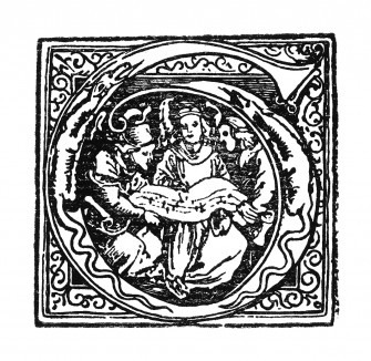 Инициал (буквица) G, выполненный Эрхардом Шёном для Missale des Bistums Eichstatt. Нюрнберг, 1517
