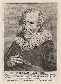 Абрахам Корнелис Блумарт (1564-1651) - голландский рисовальщик и живописец. Гравюра Хендрика Снейерса.