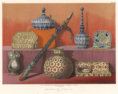 Изысканные индийские эмали из Калькутты. Каталог Всемирной выставки в Лондоне 1862 года, т.2, л.194