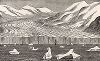 Ледниковое побережье Норвегии. Гравюра из серии  "Half Hours In The Far North", Лондон, 1897 год