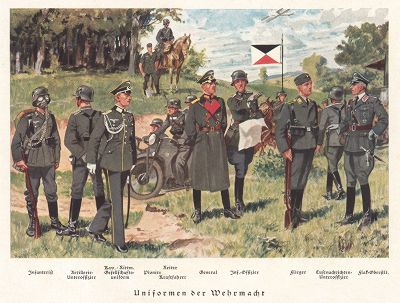 Униформа пехотных частей вермахта. Das Deutsche Heer im bunten und im grauen Rock. Берлин, 1935