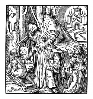 Человек в окружении соблазнов и опасностей. Из Johann Geiler / Epitome Grammaticae. Гравировал Ганс Бургкмайр, издал Сильван Отмар. Аугсбург, 1513. Репринт 1930 г.