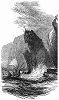 Небольшой металлический крест, установленный на самой южной части потухшего вулкана Калдейра-ду-Файал на острове Флориш восточной группы Азорских островов в Атлантическом океане (Supplement to The Illustrated London News от 20/04/1844 г.)
