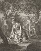 Кормление Геркулеса работы Джулио Романо. Лист из знаменитого издания Galérie du Palais Royal..., Париж, 1786