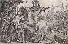 Гораций Коклес. Гравюра Георга Пенца из серии "Сцены из ранней Римской истории", ок. 1537 года. 