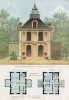 Маленький загородный дом в Фонтене-о-Роз, южном пригороде Парижа (из популярного у парижских архитекторов 1880-х Nouvelles maisons de campagne...)