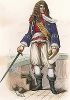 Анн Илларион де Турвиль (1642-1701) - французский адмирал. Лист из серии Le Plutarque francais..., Париж, 1844-47 гг. 