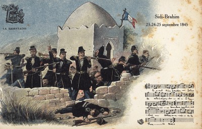 22-25 сентября 1845 г. Французские егеря в сражении у Сиди-Брагим. Коллекция Роберта фон Арнольди. Германия, 1911-29