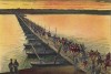 Австро-венгерская кавалерия переходит Дунай по понтонному мосту (из редкого альбома Der Osterr. Ung. Soldat mit waffe und Werkzeug. Armee-Bilderbuch (нем.), изданного в Штраубинге (Германия) в 1911 году)