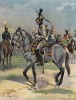 Гвардейский драгун-трубач в парадной форме (иллюстрация к работе "Императоская Гвардия в 1804--1815 гг." Париж. 1901 год. (экземпляр № 303 из 606 принадлежал голландскому генералу H. J. Sharp (1874 -- 1957))