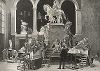 Профессор Рейнгольд Бегас в своей мастерской (рядом с памятником кайзеру Вильгельму). Moderne Kunst..., т. 9, Берлин, 1895 год. 