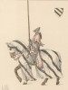 Французский рыцарь XIV века в полном вооружении (из "Иллюстрированной истории верховой езды", изданной в Париже в 1891 году)